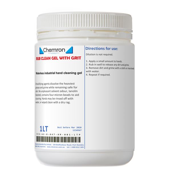 Rub Clean Gel With Grit